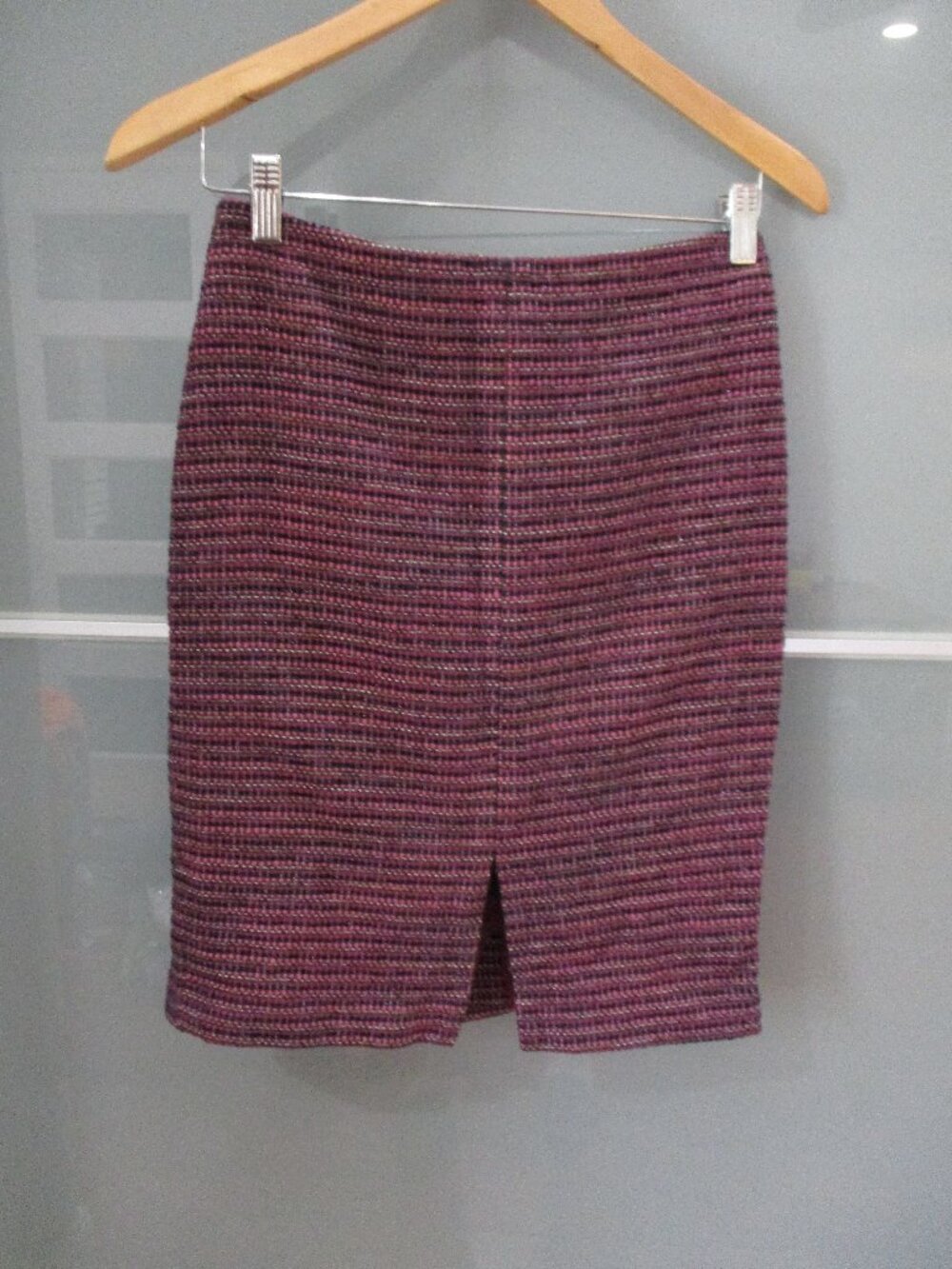 Boden Tweed Metallic Thread Pencil Skirt